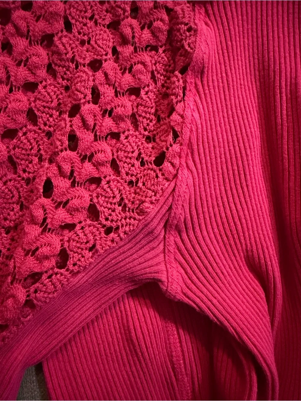 Free People Clemente Top in Hot Berry, Size S, EXCELLENT